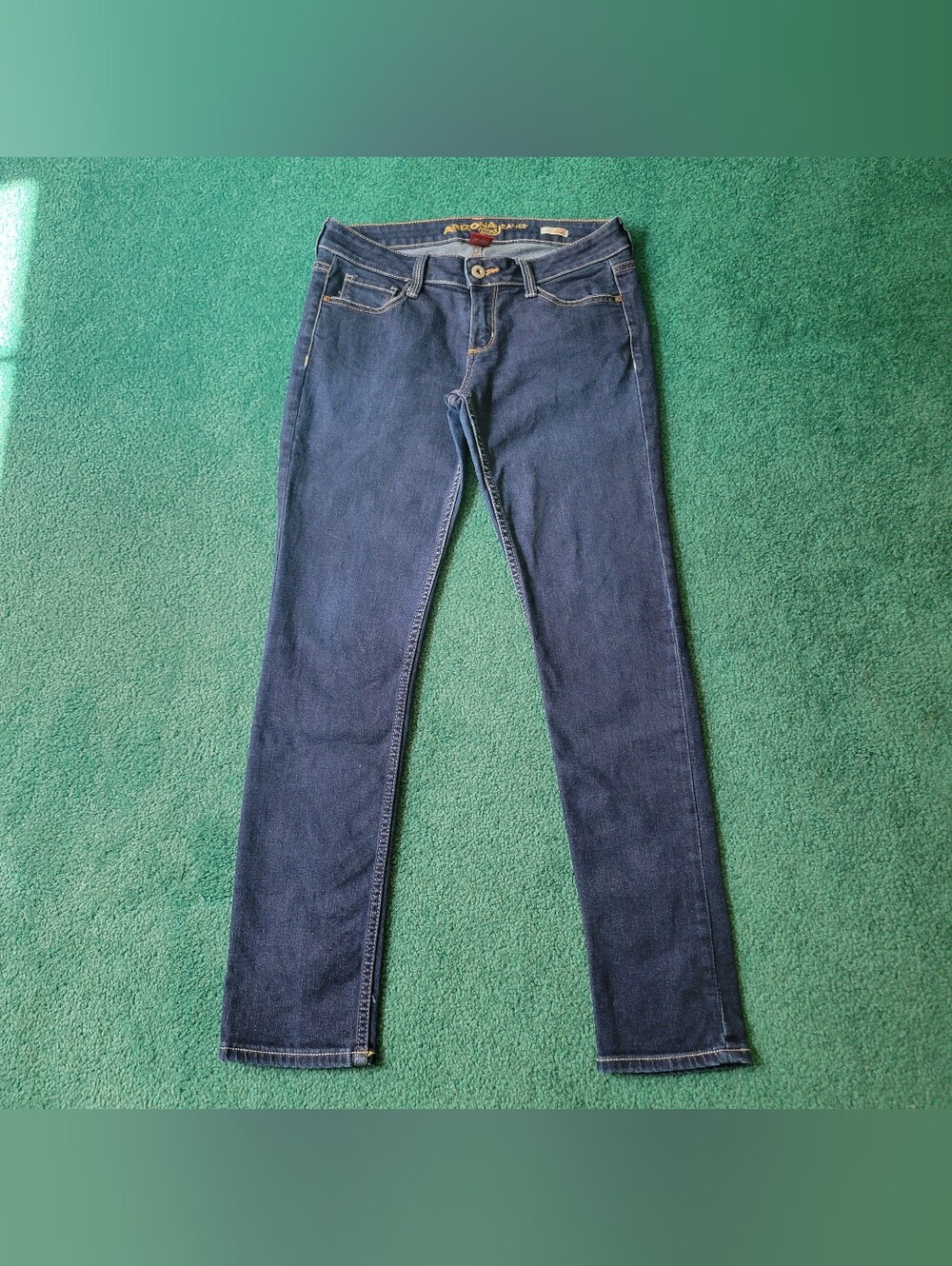 Arizona Jean Co Juniors Super Skinny Blue Jeans Size 5 Short